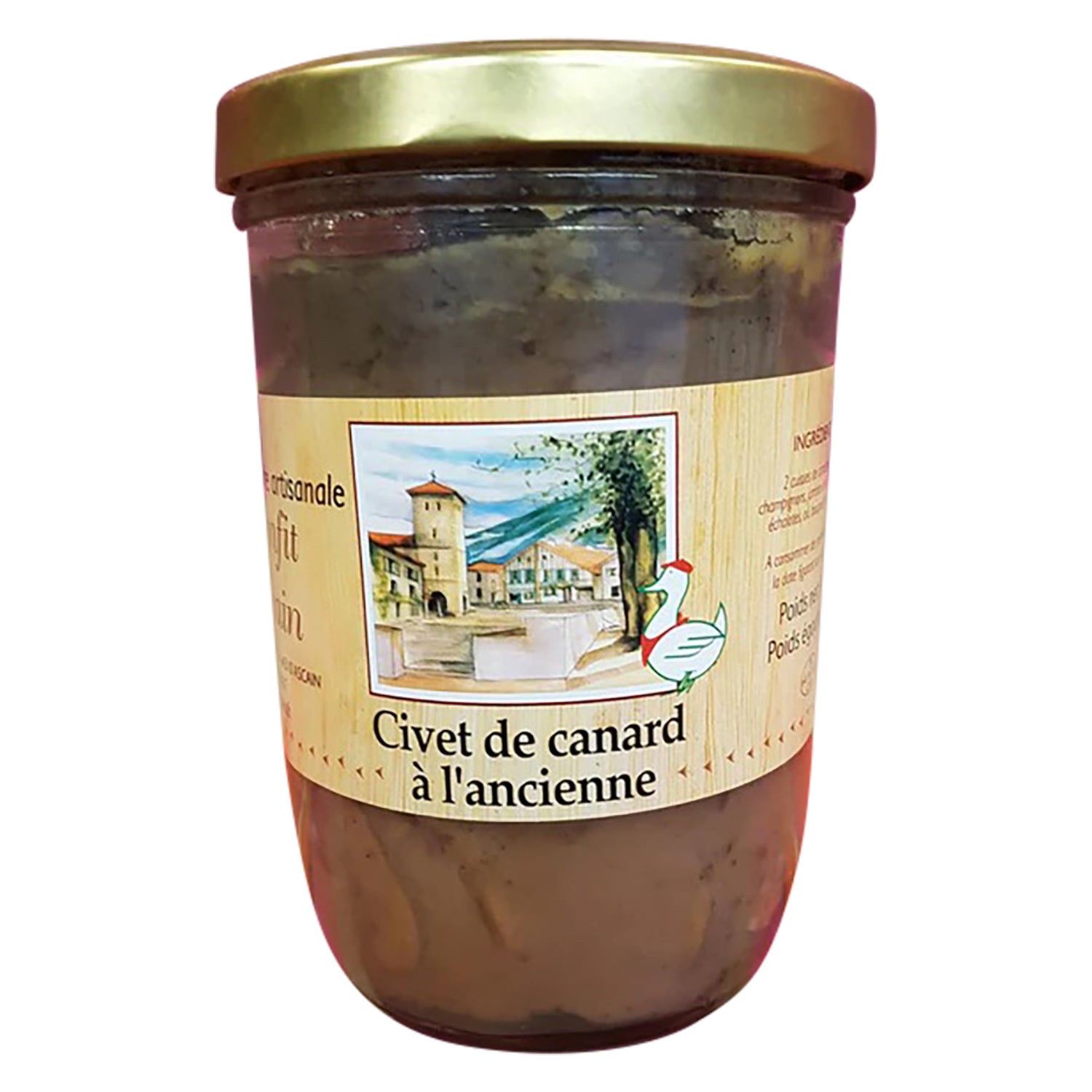 Entenconfit in Rotwein - Civet de Canard á l'ancienne