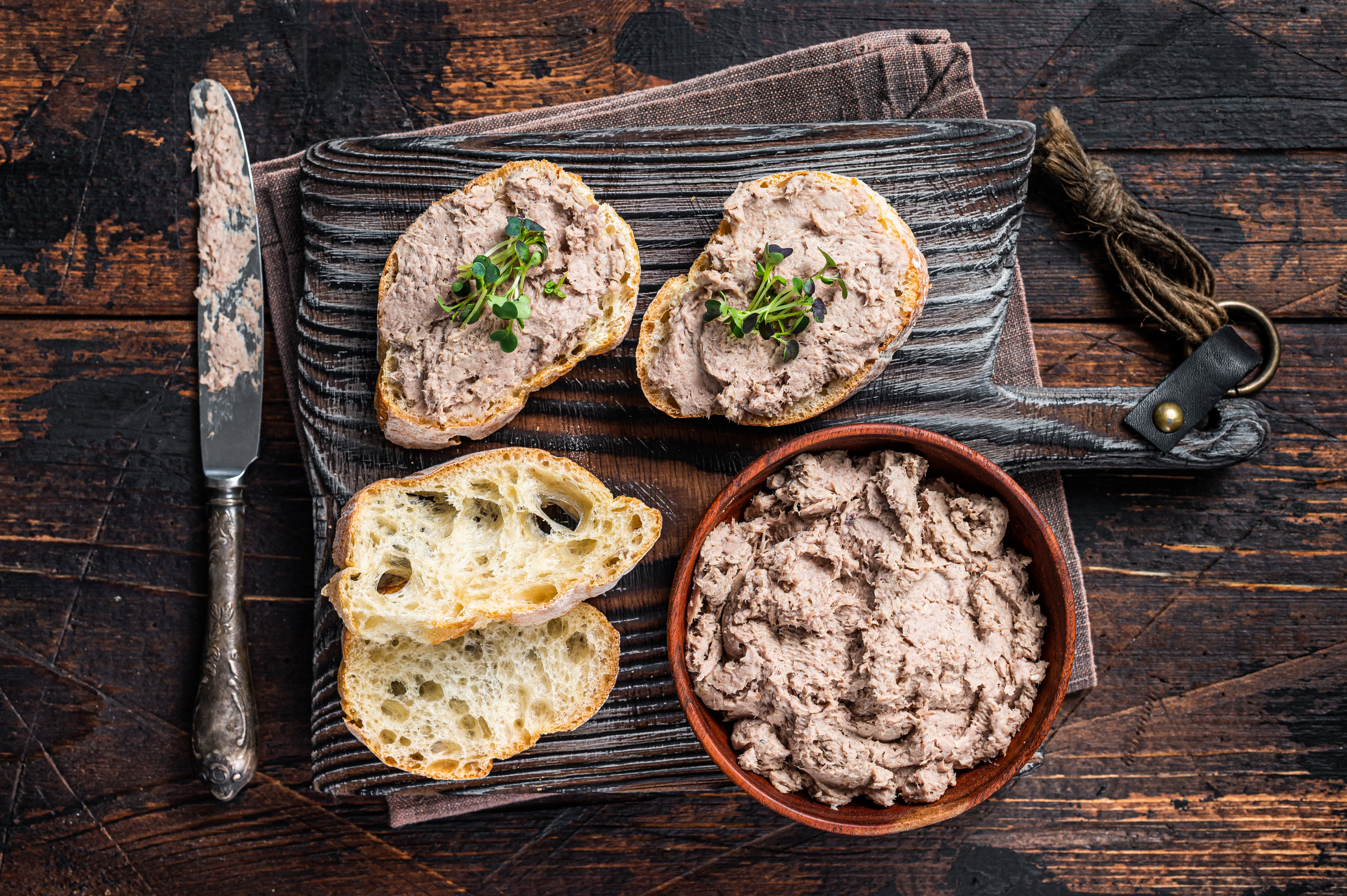 Gänsefleisch Terrine mit Weißwein Muscat de Beaumes de Venise